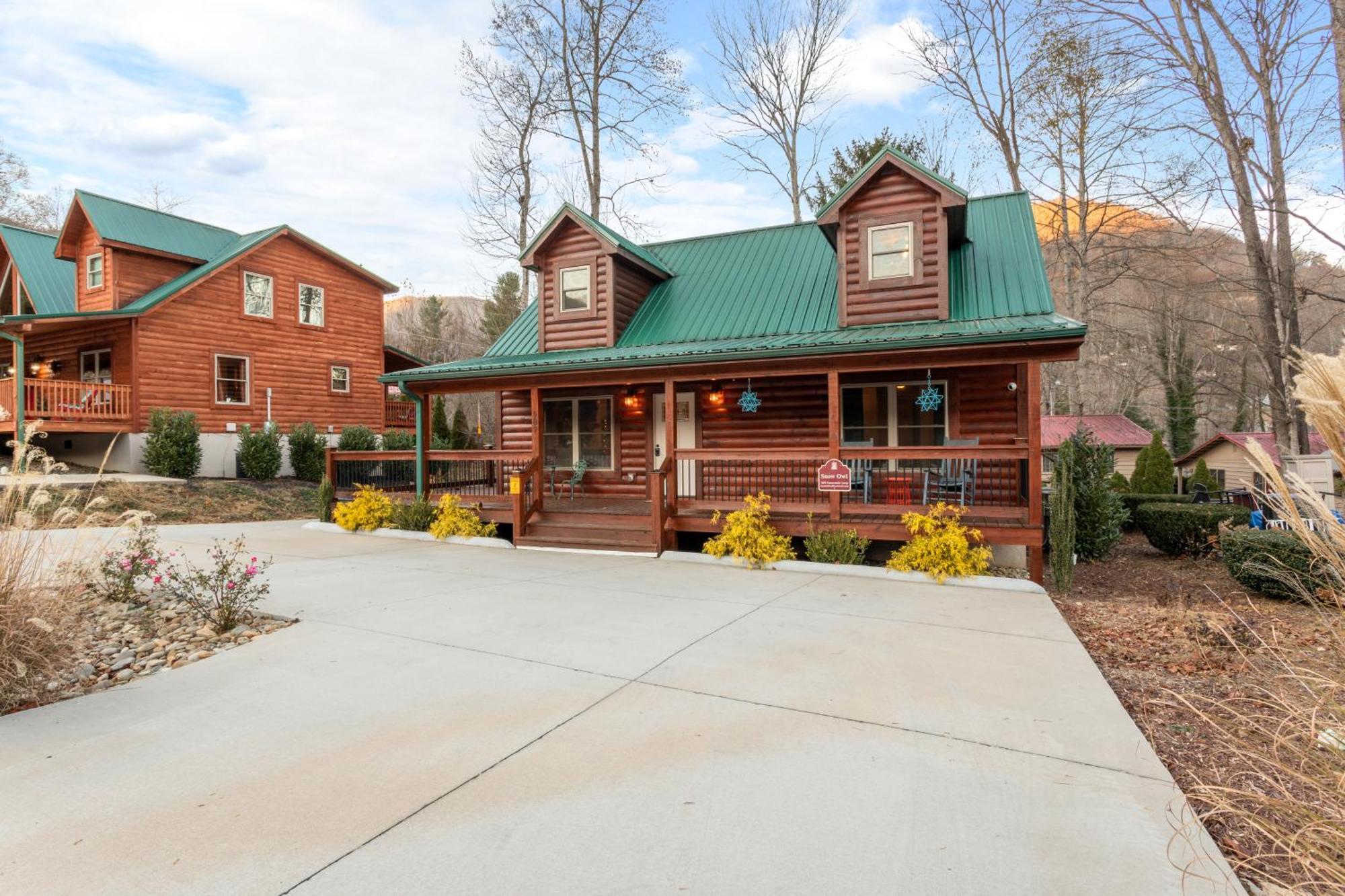 The Snow Owl Cabin Maggie Valley Exterior foto